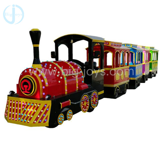 Shopping mall trackless train